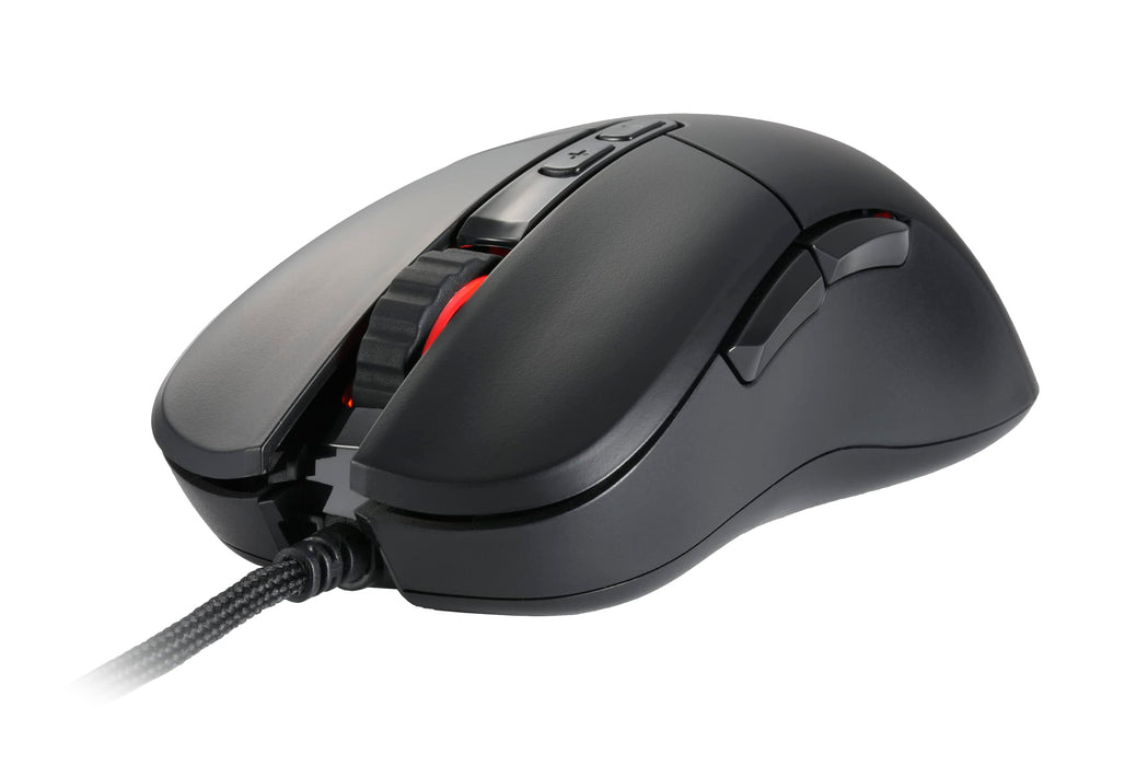 i-rocks M36 Pure RGB Wired Gaming Mouse : 16,000 DPI Optical Sensor - 70 Million Click lifespans - 7 Programmable Buttons - Precise Scrolling detents by ALPS Encoder